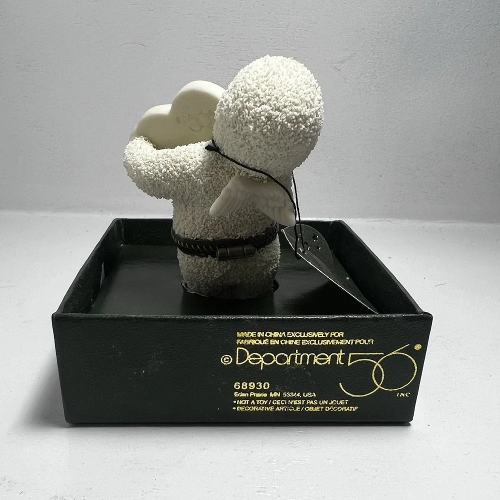 Dept 56 Snowbabies Sweet Heart Hinged Trinket Box 68930 Bisque Porcelain BOX